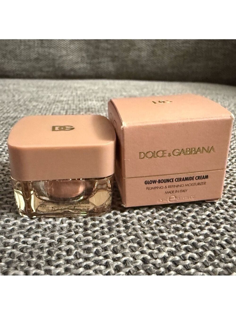Dolce & Gabbana Glow-Bounce Ceramide Cream Miniature Travel Size 4.5 ml New